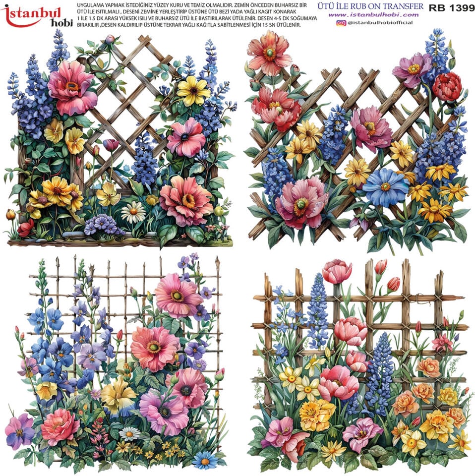 Ütü İle Rub On Transfer 30x30cm RB1399