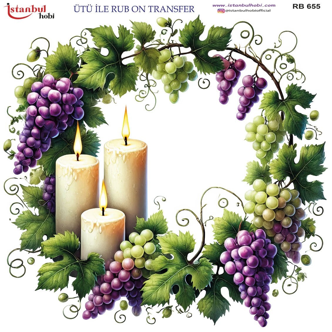 Ütü İle Rub On Transfer 30x30cm RB655