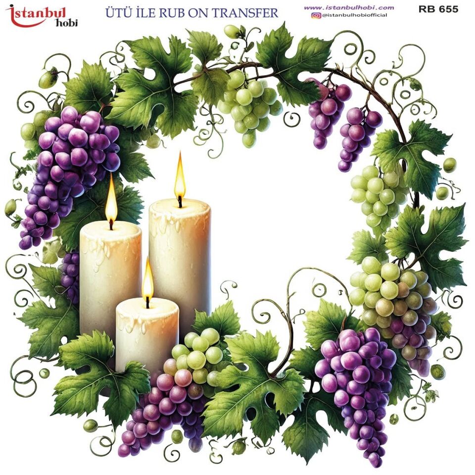 Ütü İle Rub On Transfer 30x30cm RB655