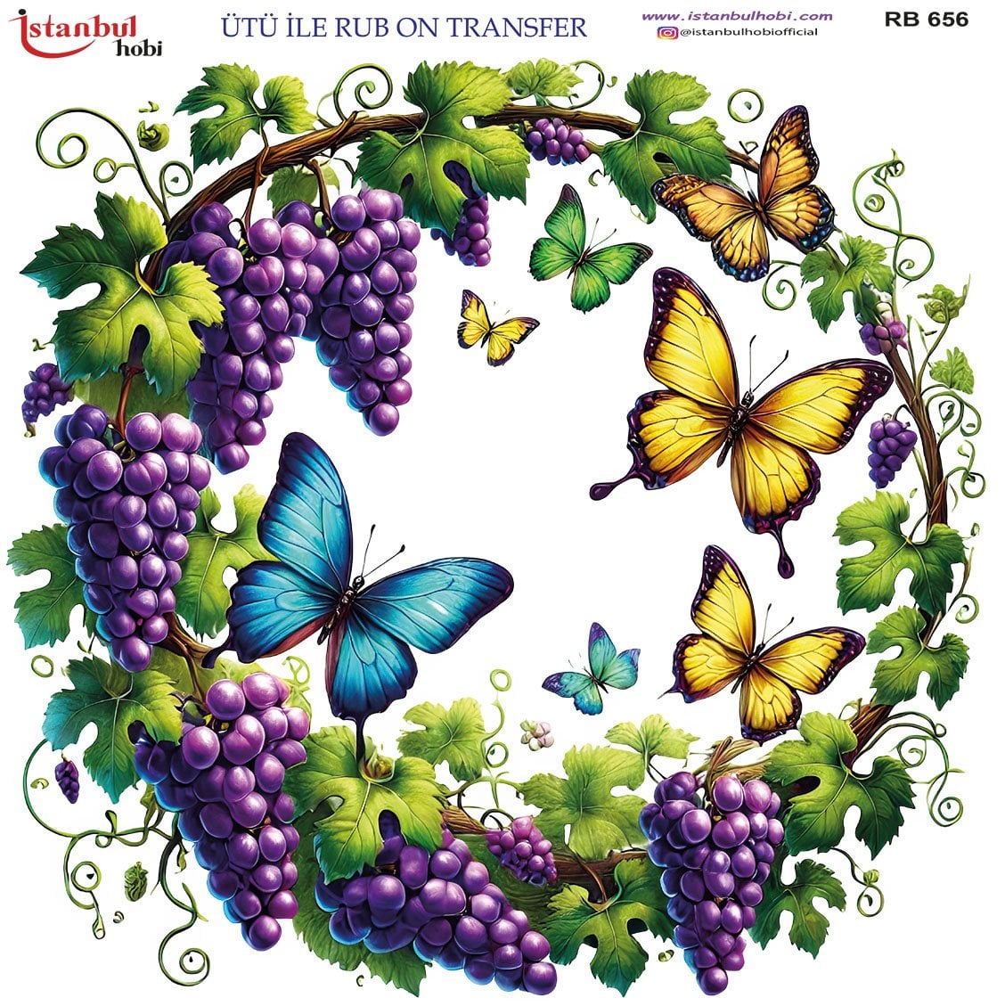 Ütü İle Rub On Transfer 30x30cm RB656