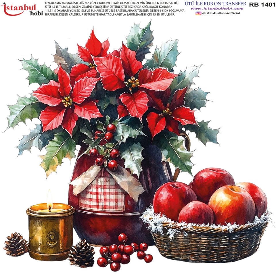 Ütü İle Rub On Transfer 30x30cm RB1401
