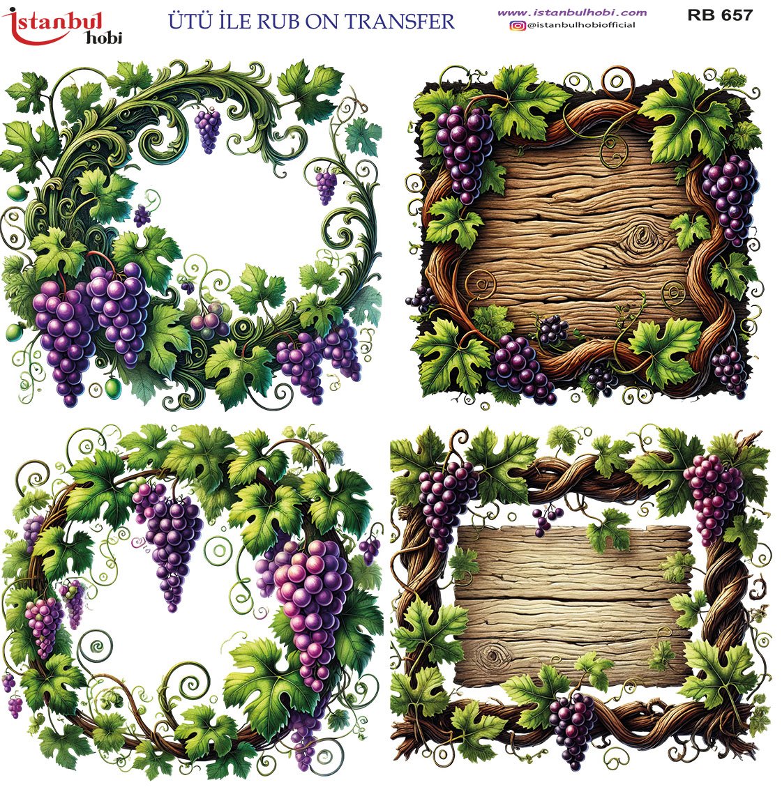 Ütü İle Rub On Transfer 30x30cm RB657