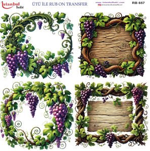 Ütü İle Rub On Transfer 30x30cm RB657