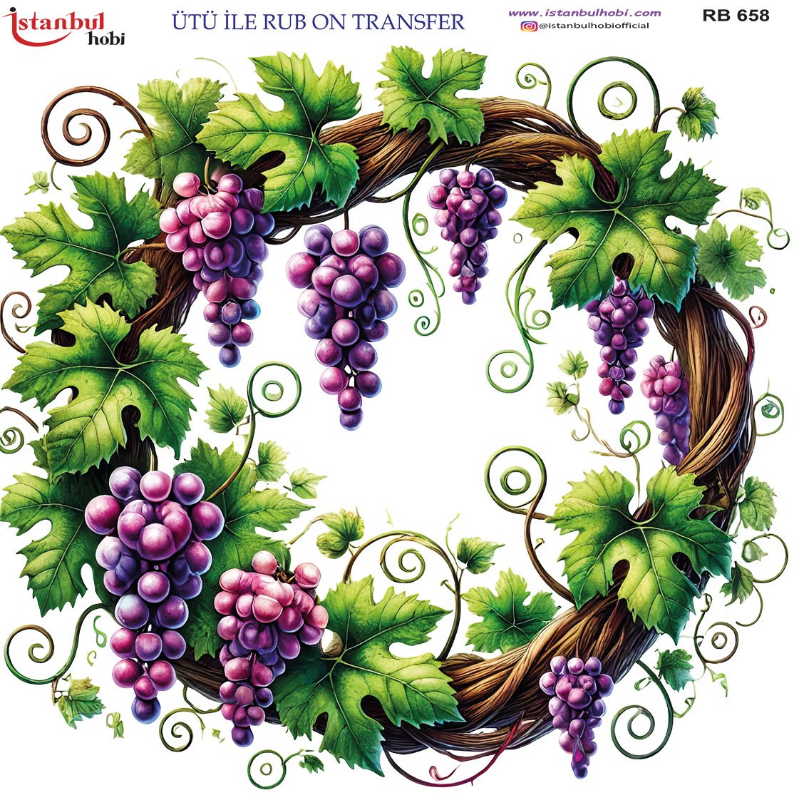 Ütü İle Rub On Transfer 30x30cm RB658