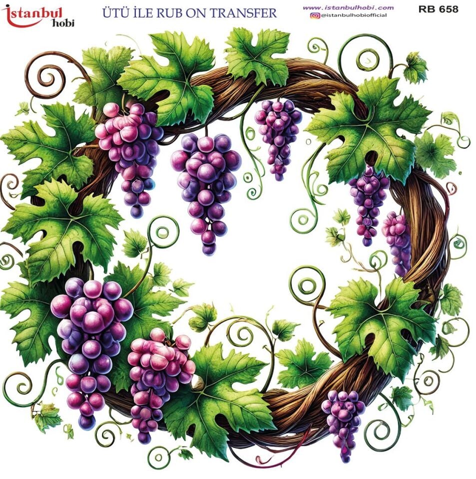 Ütü İle Rub On Transfer 30x30cm RB658