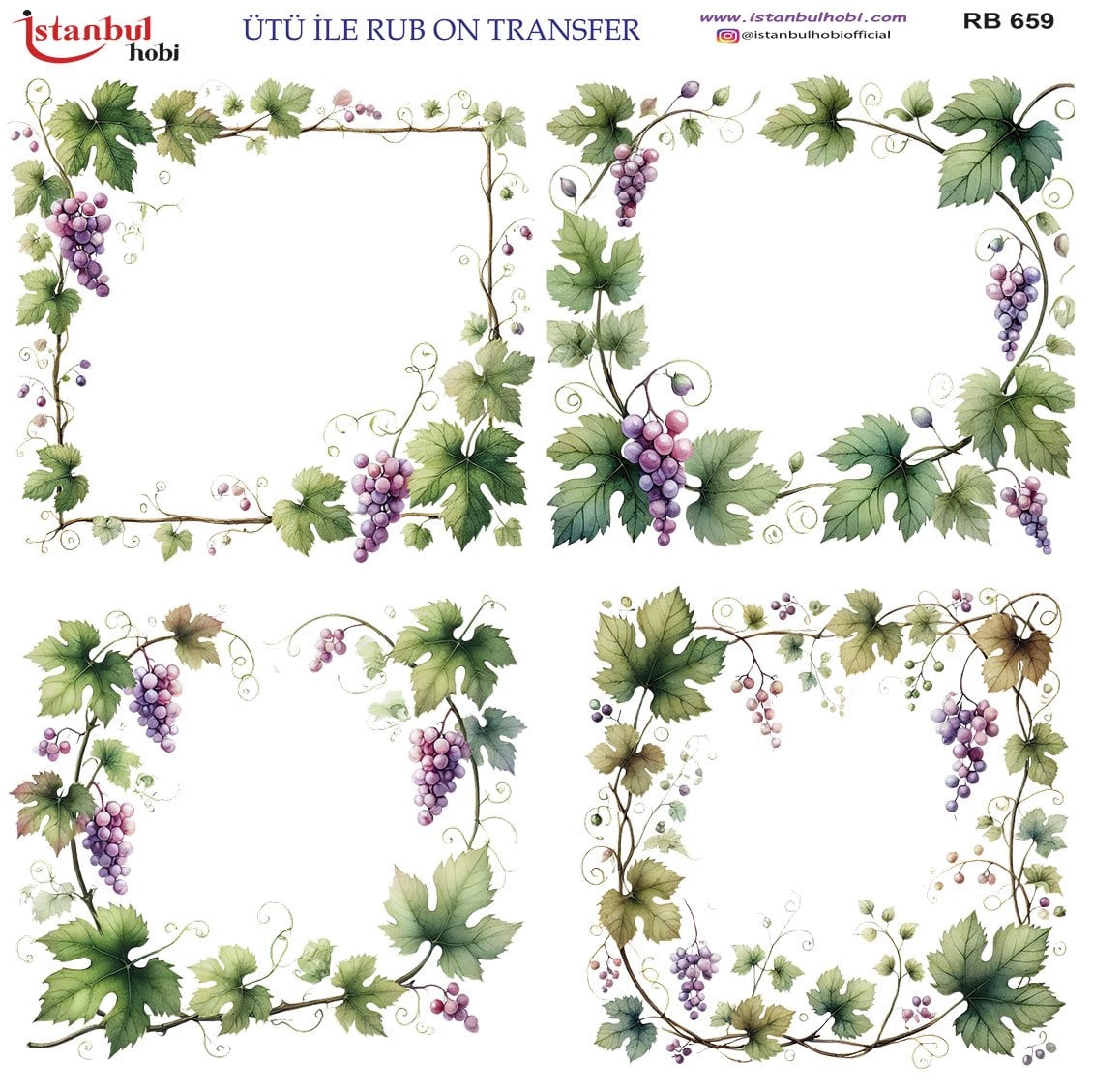 Ütü İle Rub On Transfer 30x30cm RB659