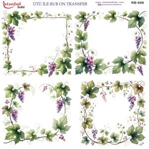 Ütü İle Rub On Transfer 30x30cm RB659