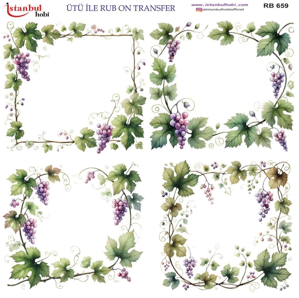 Ütü İle Rub On Transfer 30x30cm RB659