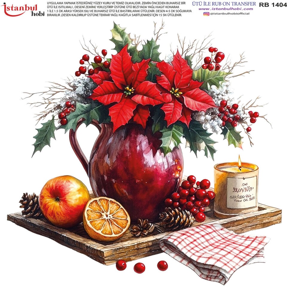 Ütü İle Rub On Transfer 30x30cm RB1404