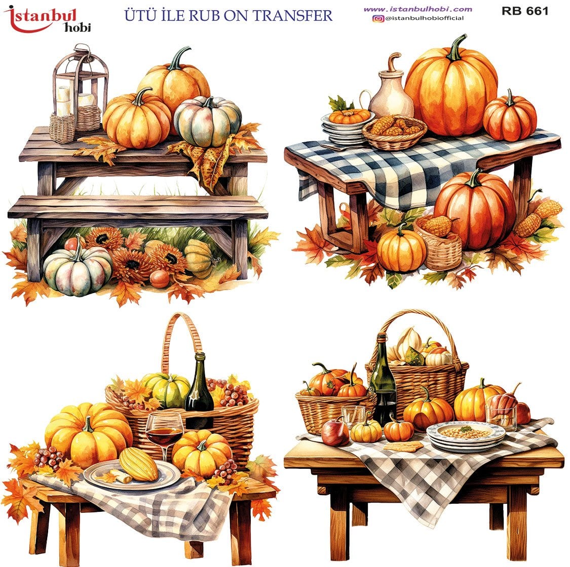 Ütü İle Rub On Transfer 30x30cm RB661