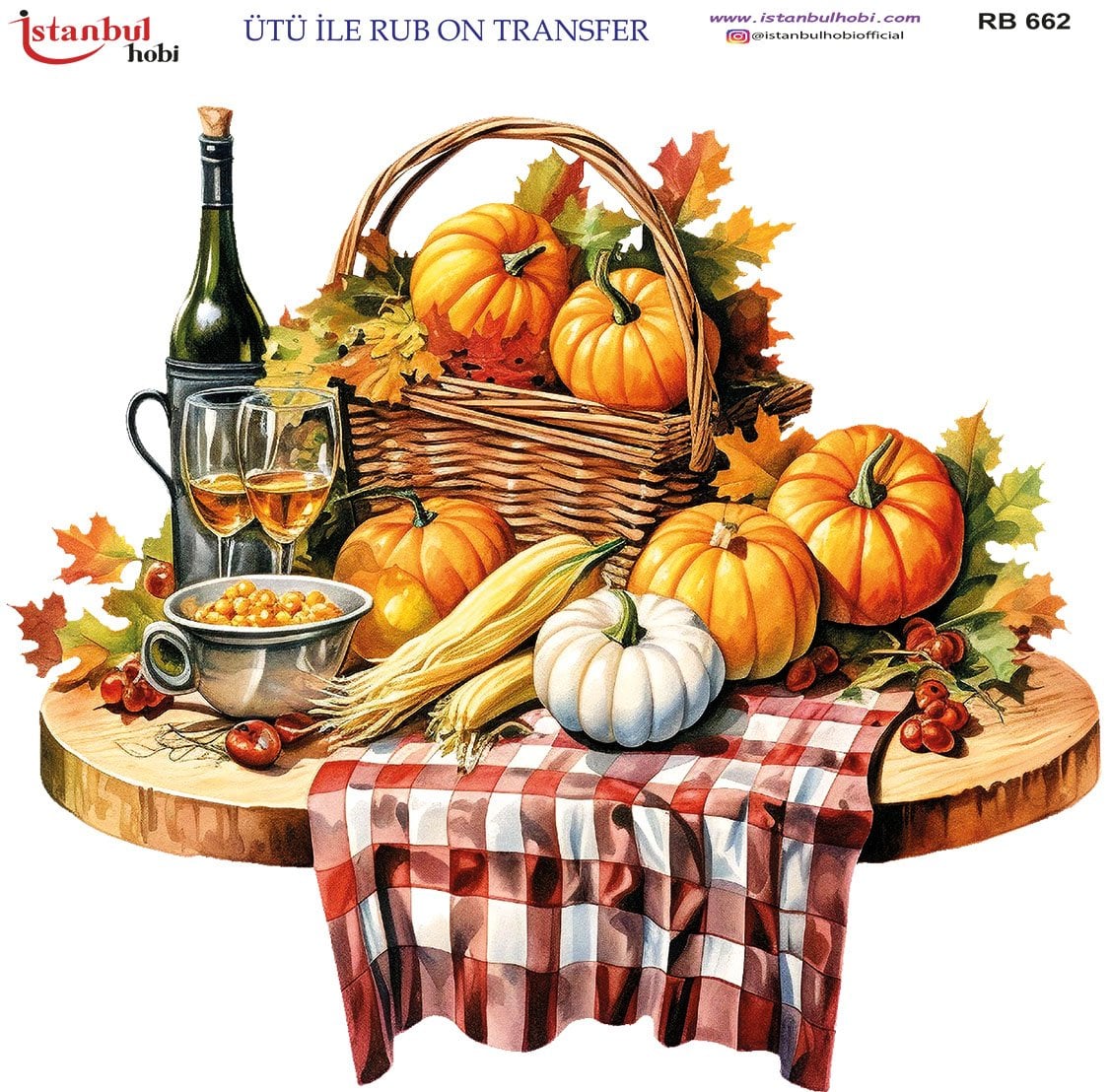 Ütü İle Rub On Transfer 30x30cm RB662