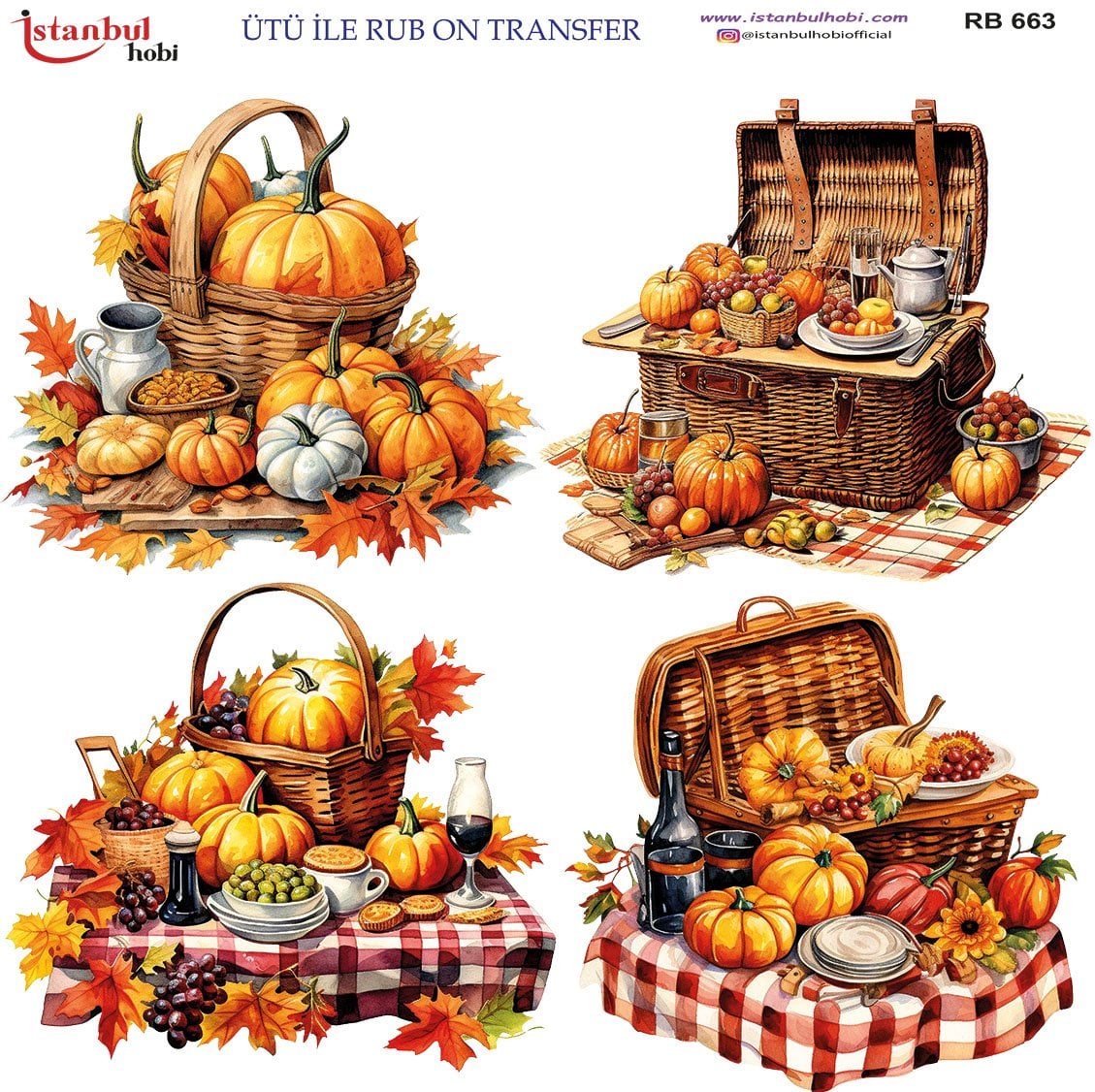 Ütü İle Rub On Transfer 30x30cm RB663