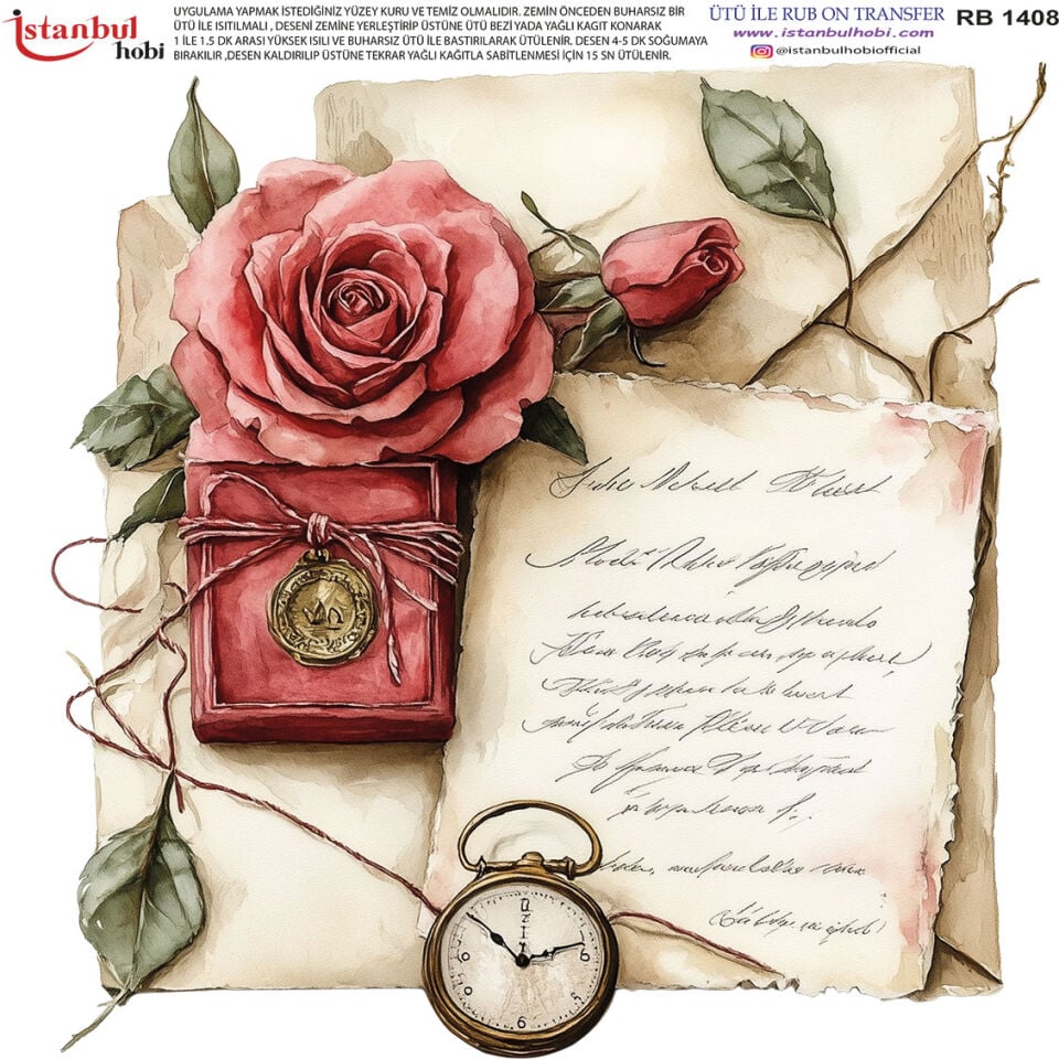 Ütü İle Rub On Transfer 30x30cm RB1408