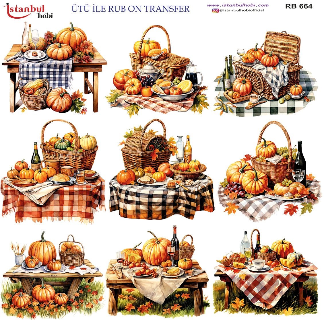 Ütü İle Rub On Transfer 30x30cm RB664