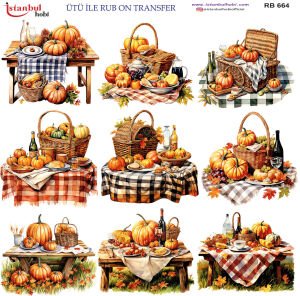 Ütü İle Rub On Transfer 30x30cm RB664