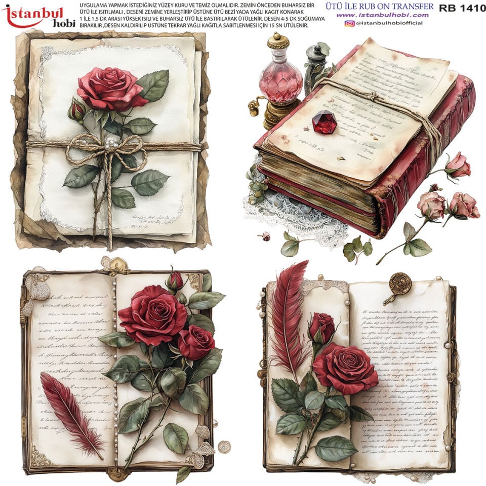 Ütü İle Rub On Transfer 30x30cm RB1410