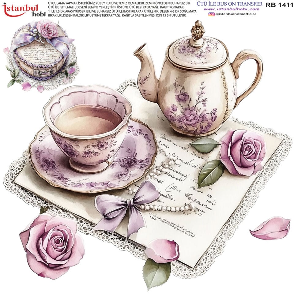 Ütü İle Rub On Transfer 30x30cm RB1411