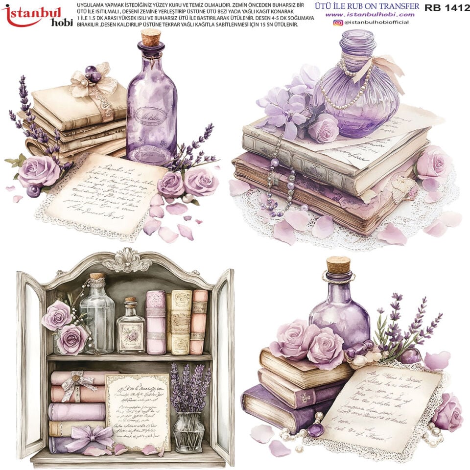 Ütü İle Rub On Transfer 30x30cm RB1412