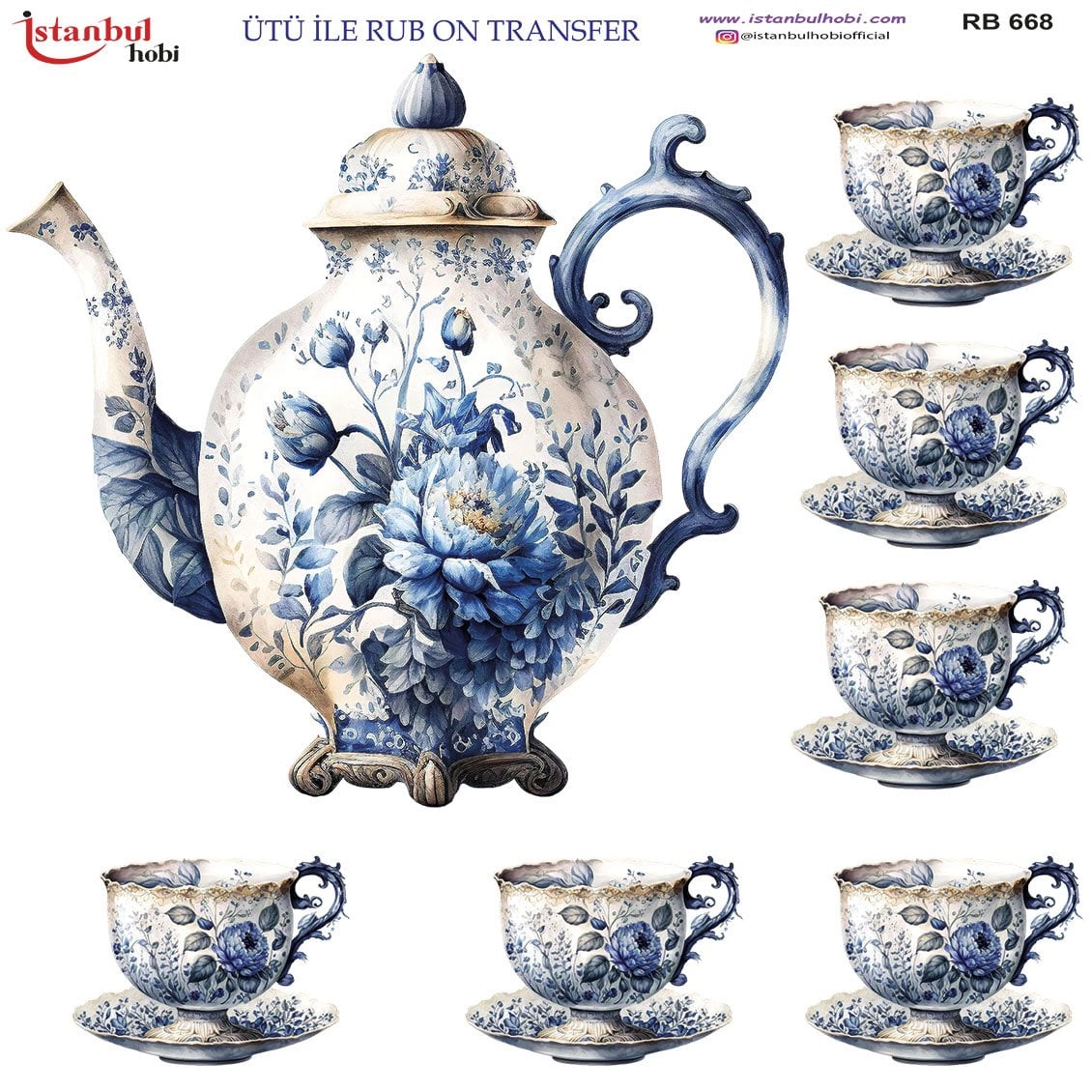 Ütü İle Rub On Transfer 30x30cm RB668