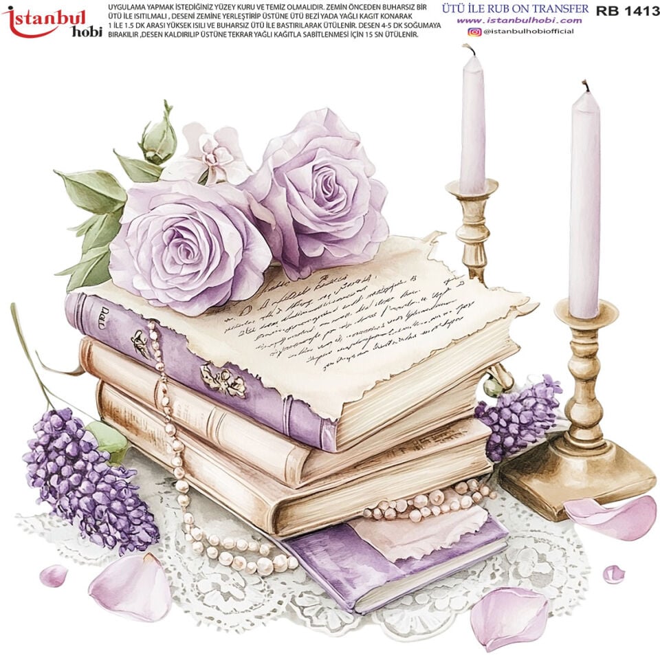Ütü İle Rub On Transfer 30x30cm RB1413