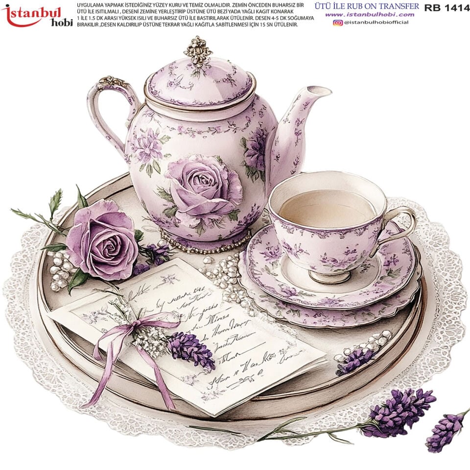 Ütü İle Rub On Transfer 30x30cm RB1414
