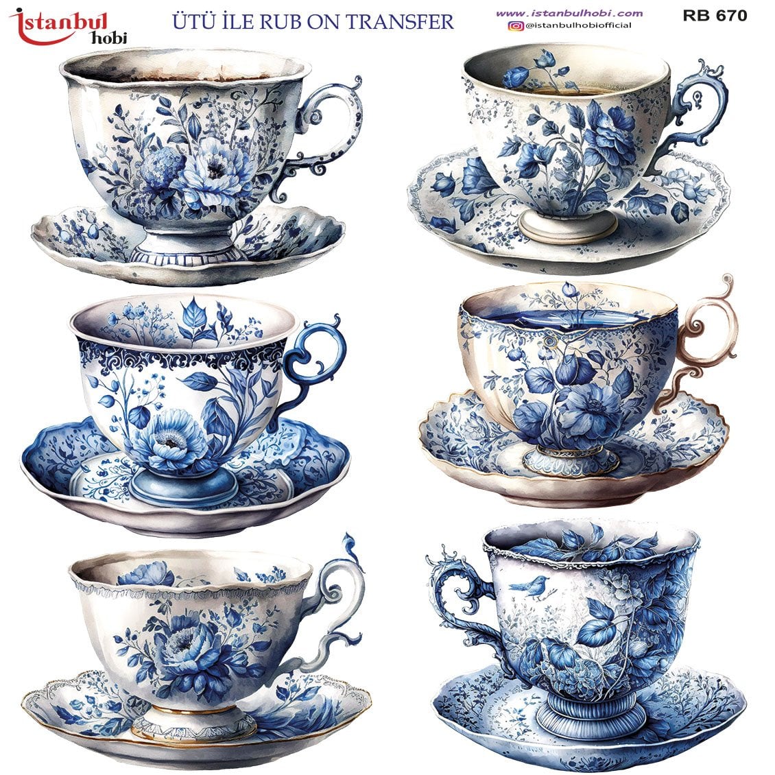 Ütü İle Rub On Transfer 30x30cm RB670