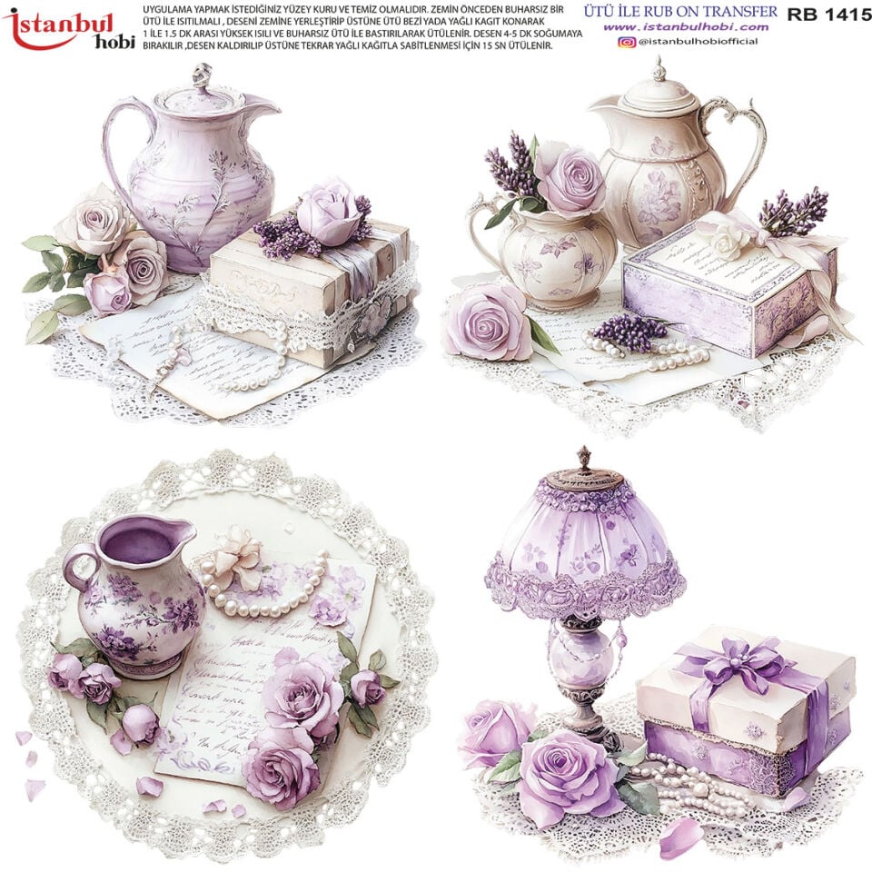 Ütü İle Rub On Transfer 30x30cm RB1415