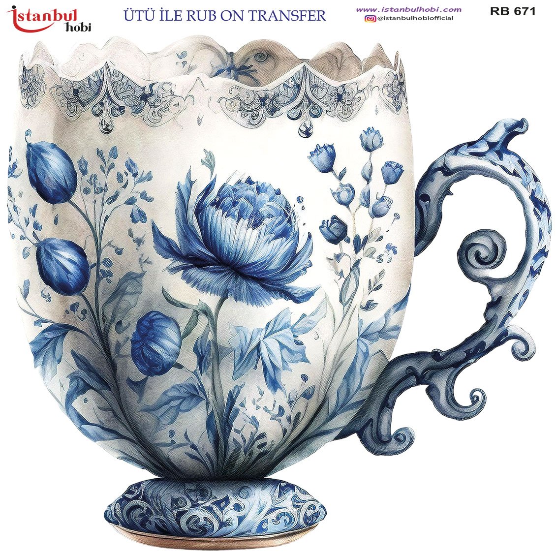 Ütü İle Rub On Transfer 30x30cm RB671