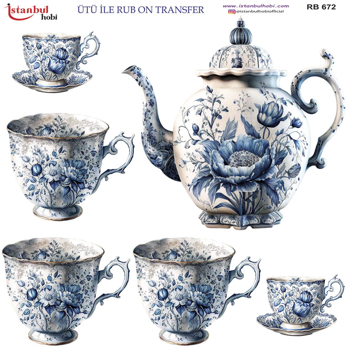 Ütü İle Rub On Transfer 30x30cm RB672