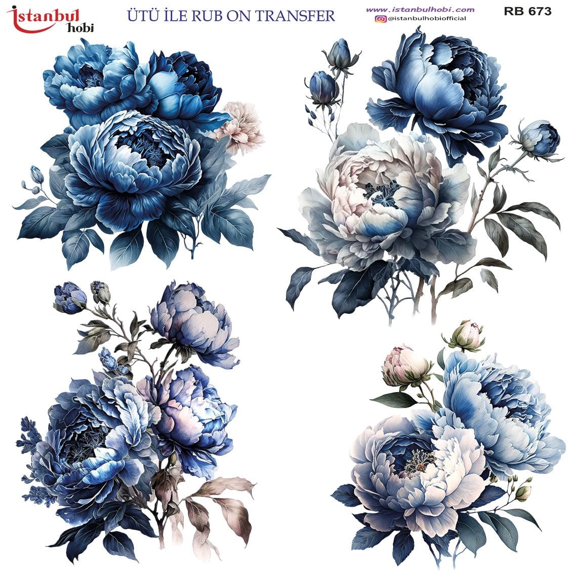 Ütü İle Rub On Transfer 30x30cm RB673