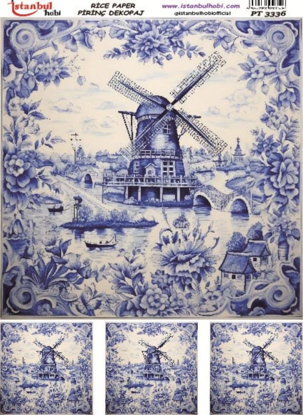 Pirinç Dekopaj Kağıdı 30x42cm PT-3336
