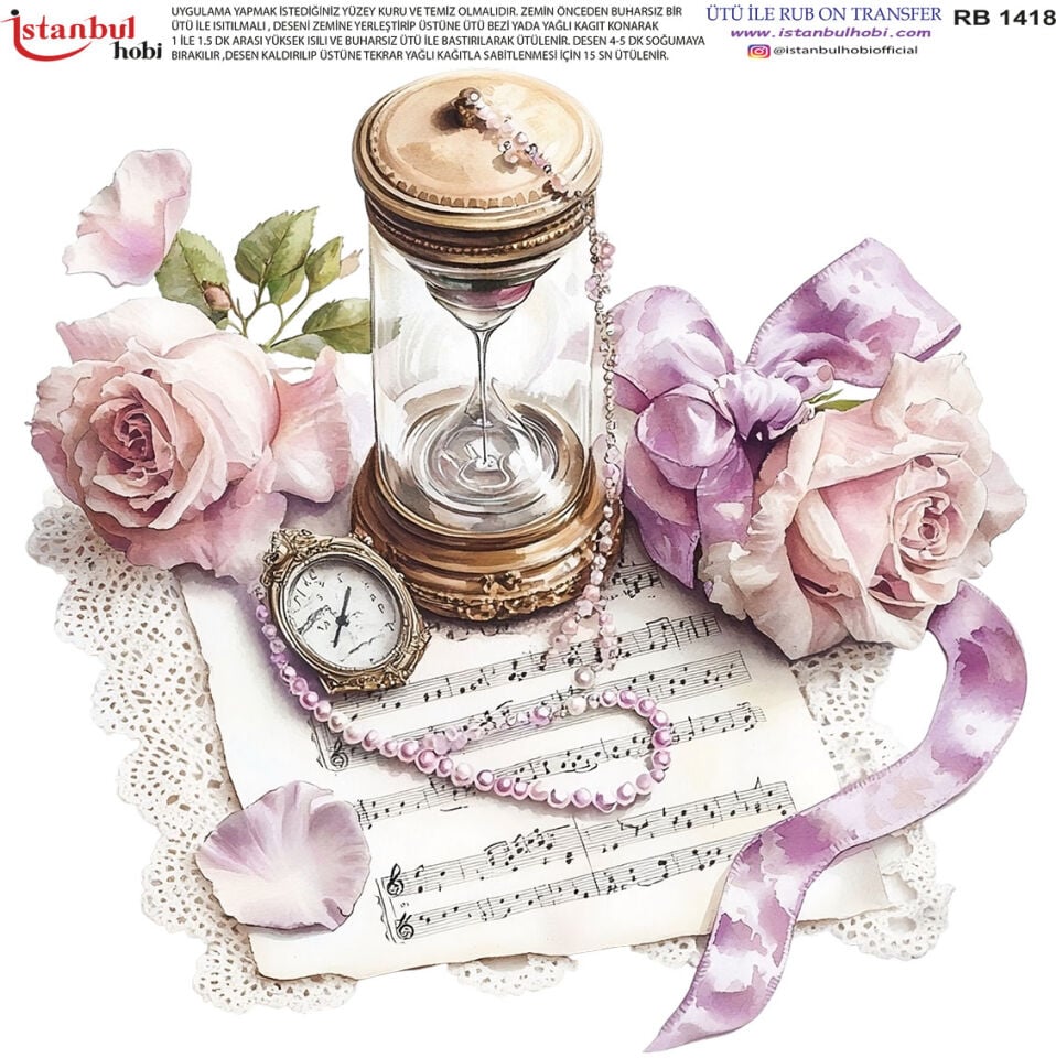 Ütü İle Rub On Transfer 30x30cm RB1418