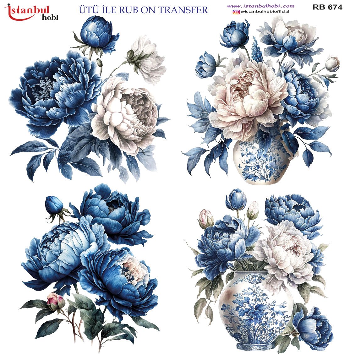 Ütü İle Rub On Transfer 30x30cm RB674