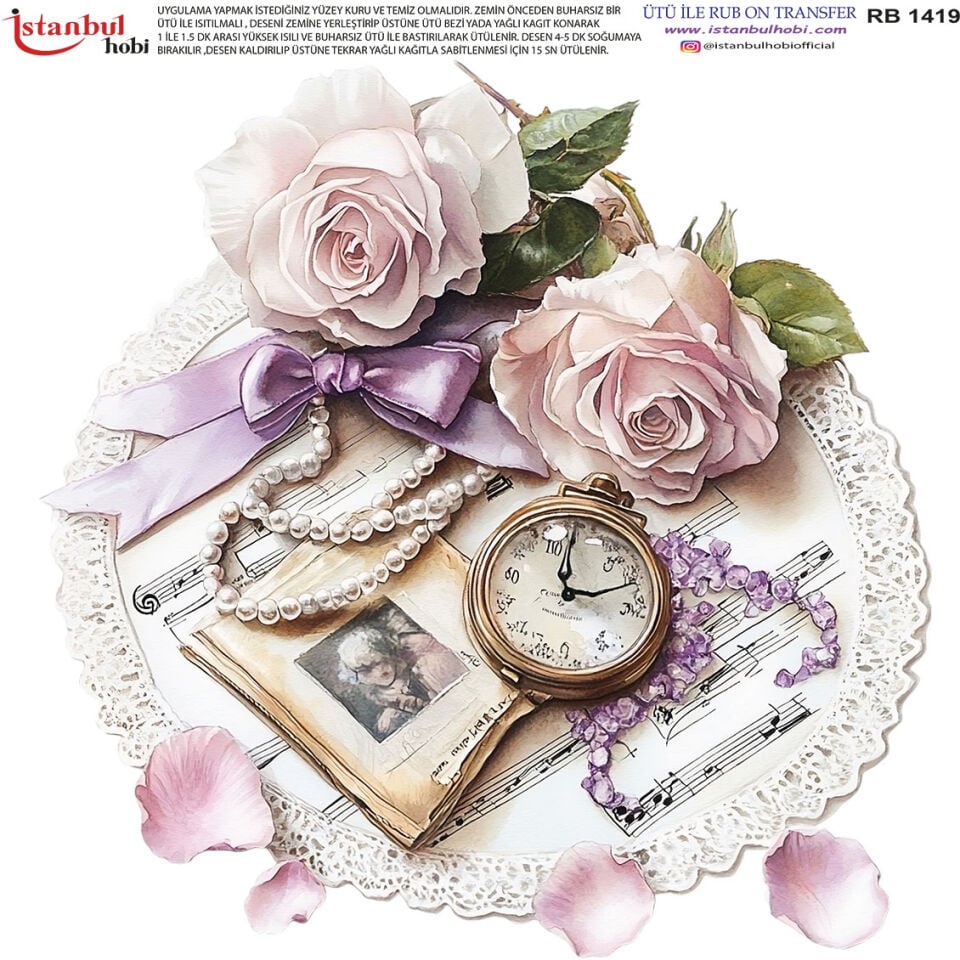 Ütü İle Rub On Transfer 30x30cm RB1419