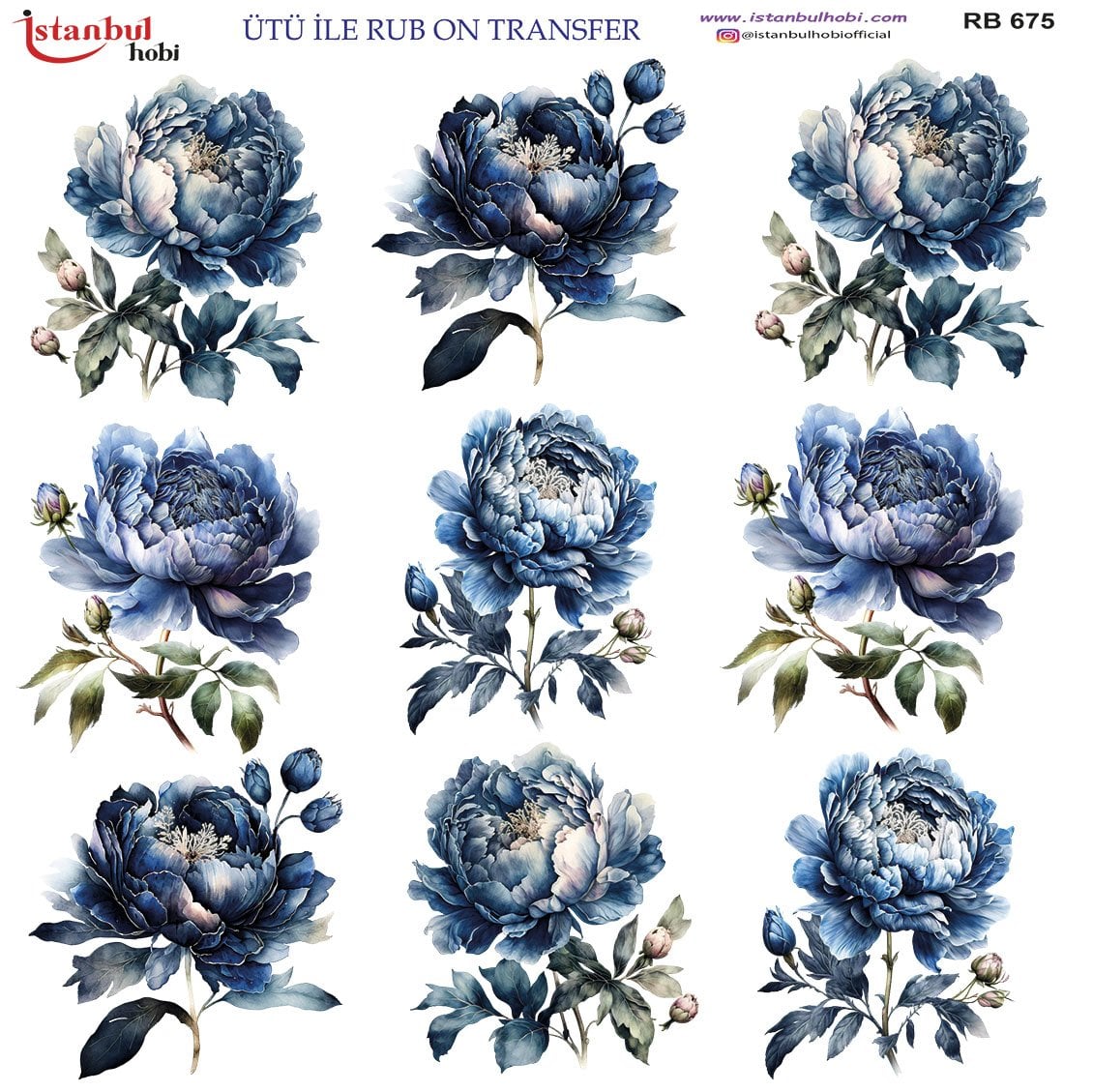 Ütü İle Rub On Transfer 30x30cm RB675