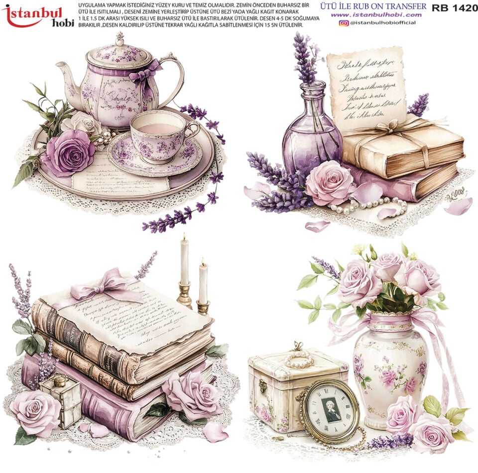 Ütü İle Rub On Transfer 30x30cm RB1420