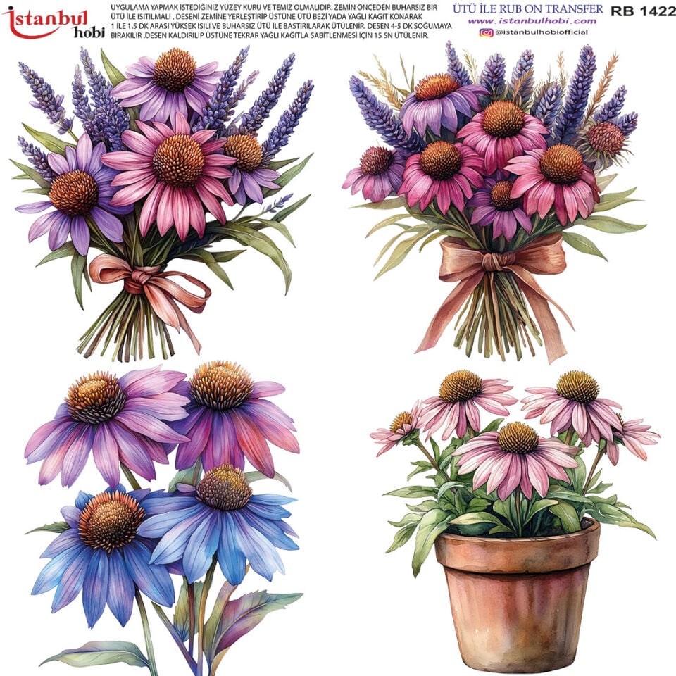 Ütü İle Rub On Transfer 30x30cm RB1422