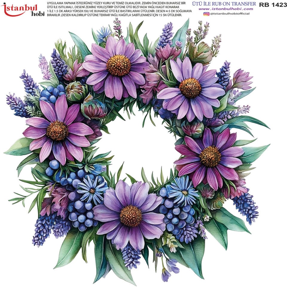 Ütü İle Rub On Transfer 30x30cm RB1423