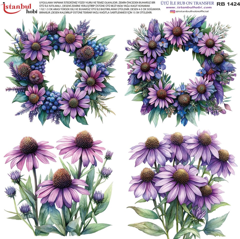 Ütü İle Rub On Transfer 30x30cm RB1424