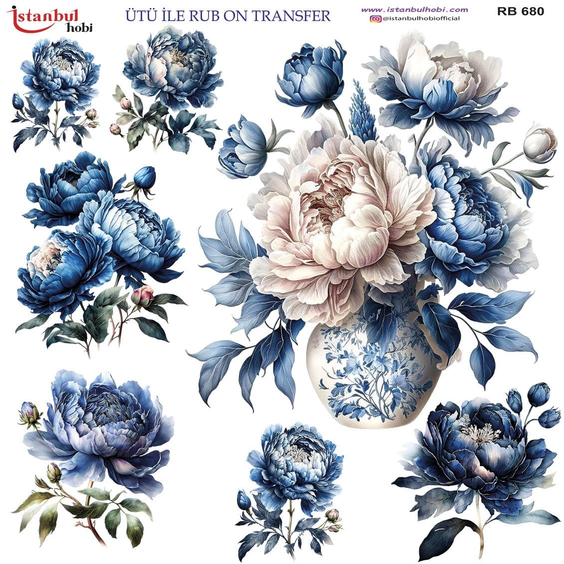 Ütü İle Rub On Transfer 30x30cm RB680