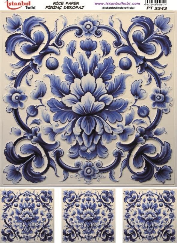 Pirinç Dekopaj Kağıdı 30x42cm PT-3343