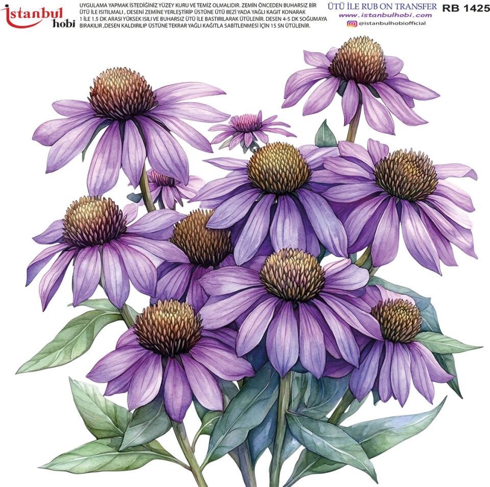 Ütü İle Rub On Transfer 30x30cm RB1425
