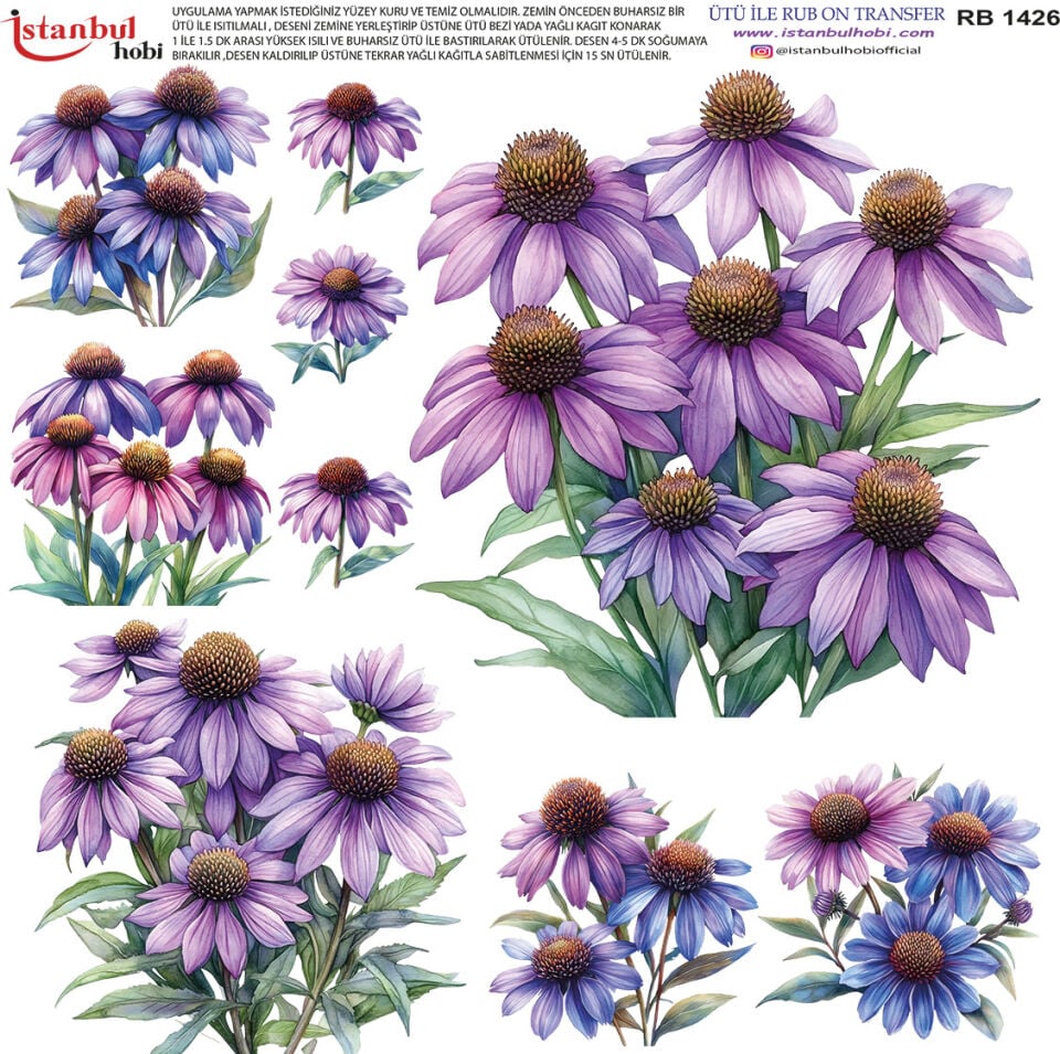 Ütü İle Rub On Transfer 30x30cm RB1426