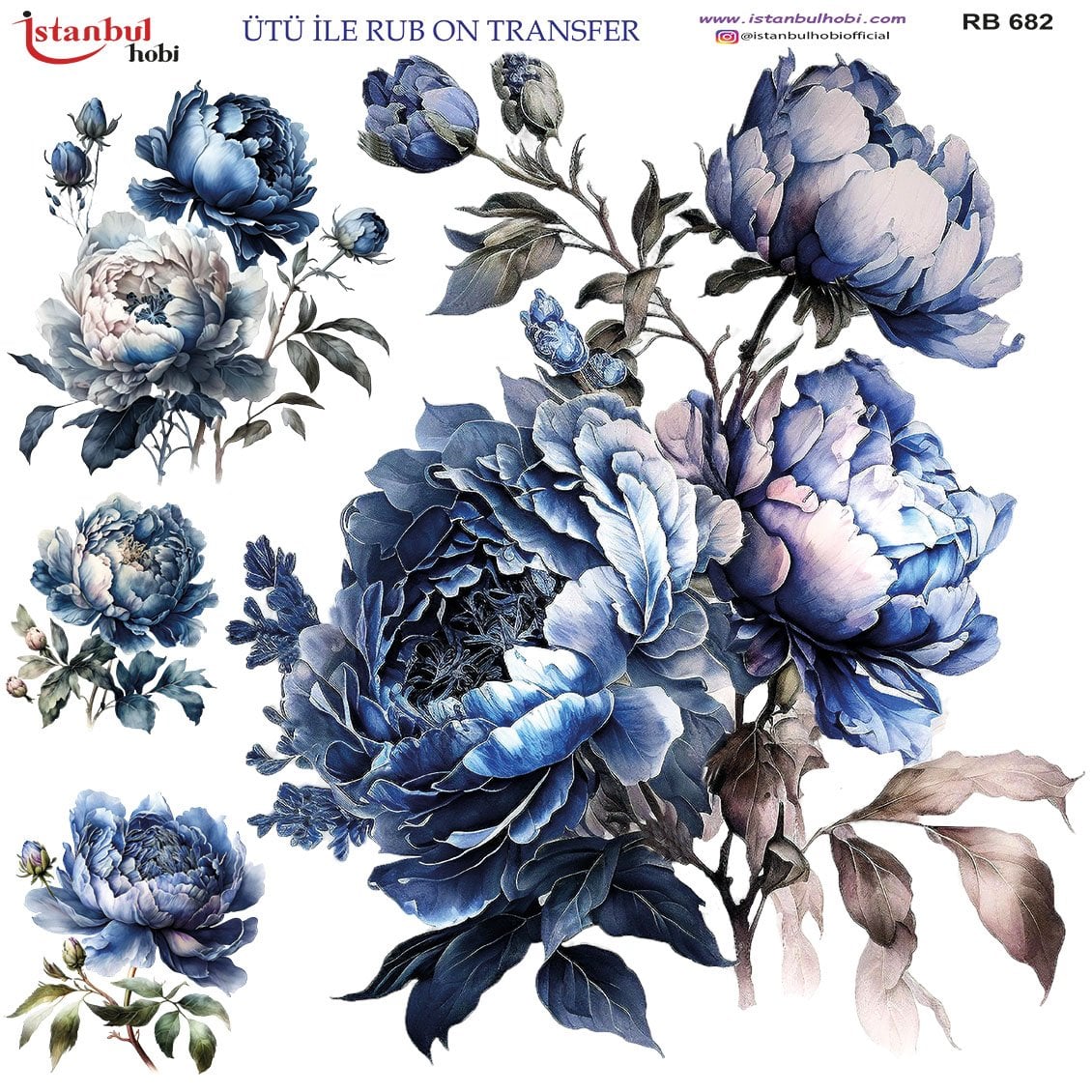 Ütü İle Rub On Transfer 30x30cm RB682