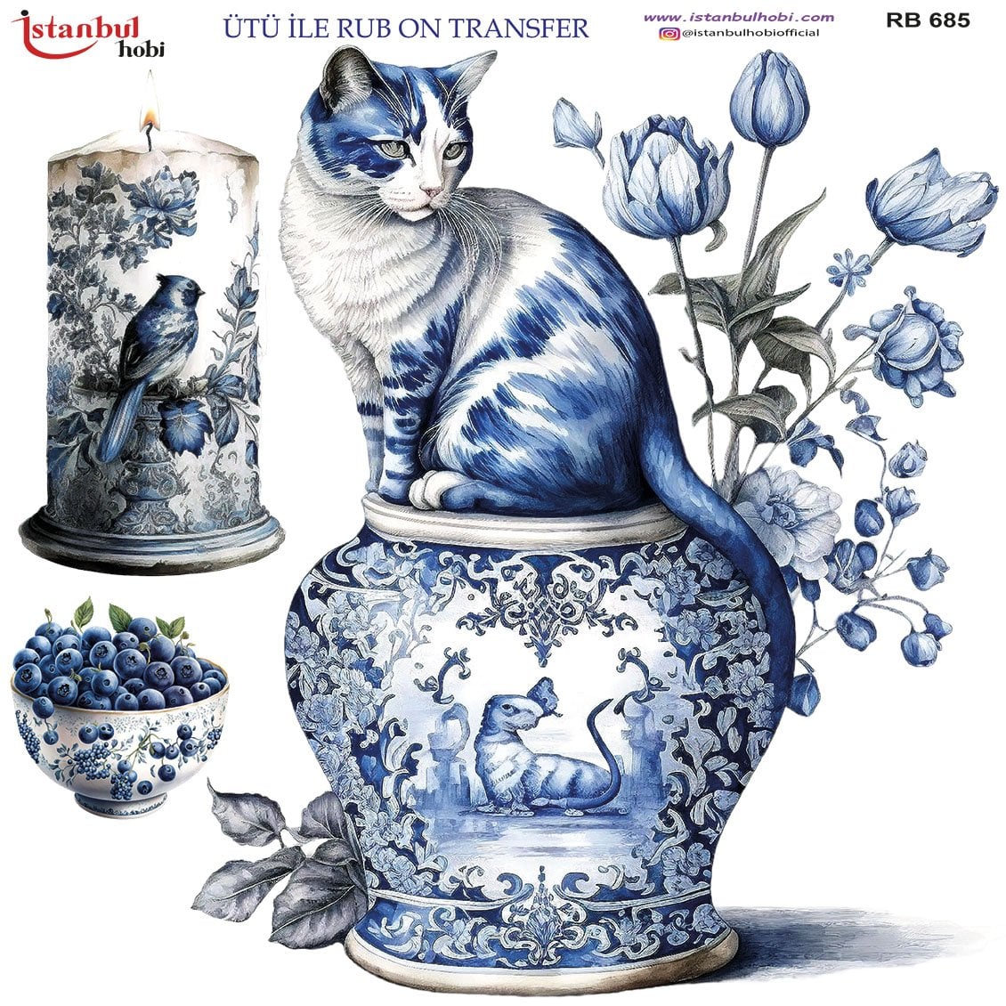 Ütü İle Rub On Transfer 30x30cm RB685