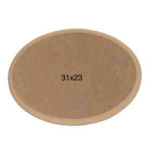 Ahşap Büyük Oval Pano 31x23cm PA239