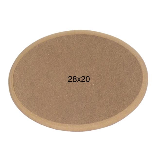 Ahşap Küçük Oval Pano 28x20cm PA238