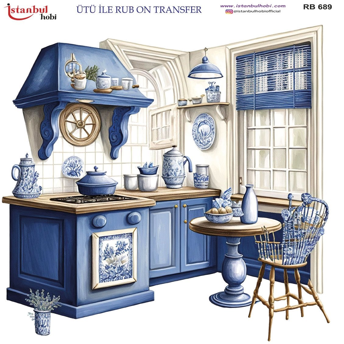 Ütü İle Rub On Transfer 30x30cm RB689