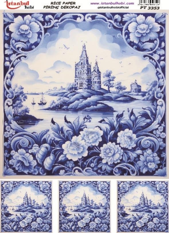Pirinç Dekopaj Kağıdı 30x42cm PT-3353