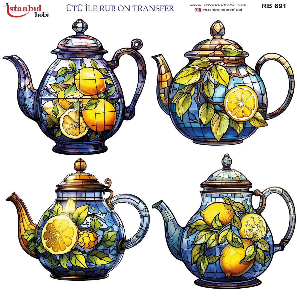 Ütü İle Rub On Transfer 30x30cm RB691